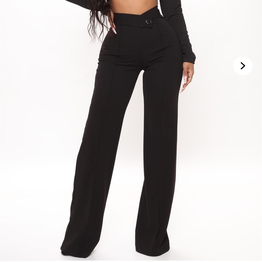 NWOT Stretchy Elegant Black High-Waisted Pants Slacks MEDIUM